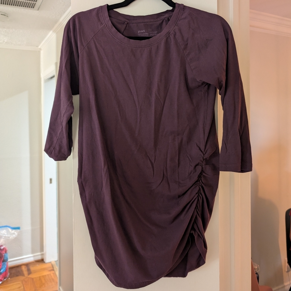 Pact Women's Short Sleeve Tee - Dark Purple